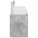 vidaXL Fürdőszobai Szekrény Szett 3 db Betonszürke 49,5 x 41 x 63 cm