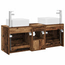 vidaXL Fürdőszobai Szekrény Szett 3 db Antik Fa 49,5 x 41 x 63 cm