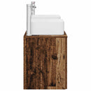vidaXL Fürdőszobai Szekrény Szett 3 db Antik Fa 49,5 x 41 x 63 cm