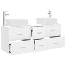 vidaXL Fürdőszobai Szekrény Szett 3 db Fehér 49,5 x 41 x 63 cm