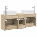 vidaXL Fürdőszobai Szekrény Szett 3 db Sonoma Tölgy 49,5 x 41 x 63 cm