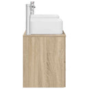 vidaXL Fürdőszobai Szekrény Szett 3 db Sonoma Tölgy 49,5 x 41 x 63 cm