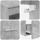 vidaXL Fürdőszobai Szekrény Szett 3 db Betonszürke 49,5 x 41 x 63 cm