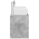 vidaXL Fürdőszobai Szekrény Szett 3 db Betonszürke 49,5 x 41 x 63 cm