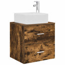 vidaXL Fürdőszobai Szekrény Szett 3 db Füstös Tölgy 49,5 x 41 x 63 cm