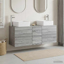 vidaXL Fürdőszobai Szekrény Szett 3 db Szürke Sonoma 49,5 x 41 x 63 cm