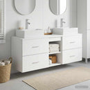 vidaXL Fürdőszobai Szekrény Szett 3 db Fehér 49,5 x 41 x 62,5 cm