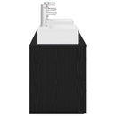 vidaXL Fürdőszobai Szekrény Szett 3 db Fekete 49,5 x 41 x 62,5 cm