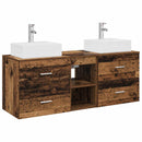 vidaXL Fürdőszobai Szekrény Szett 3 db Antik Fa 49,5 x 41 x 62,5 cm