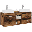 vidaXL Fürdőszobai Szekrény Szett 3 db Antik Fa 49,5 x 41 x 62,5 cm