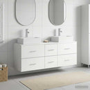 vidaXL Fürdőszobai Szekrény Szett 3 db Fehér 49,5 x 41 x 62,5 cm