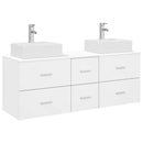 vidaXL Fürdőszobai Szekrény Szett 3 db Fehér 49,5 x 41 x 62,5 cm