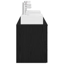 vidaXL Fürdőszobai Szekrény Szett 3 db Fekete 49,5 x 41 x 62,5 cm