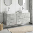 vidaXL Fürdőszobai Szekrény Szett 3 db Betonszürke 49,5 x 41 x 62,5 cm