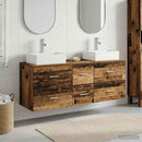 vidaXL Fürdőszobai Szekrény Szett 3 db Antik Fa 49,5 x 41 x 62,5 cm