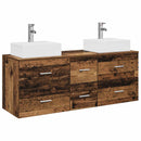 vidaXL Fürdőszobai Szekrény Szett 3 db Antik Fa 49,5 x 41 x 62,5 cm