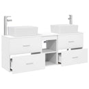vidaXL Fürdőszobai Szekrény Szett 3 db Fehér 53 x 34,5 x 63 cm