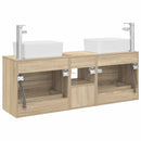 vidaXL Fürdőszobai Szekrény Szett 3 db Sonoma Tölgy 53 x 34,5 x 63 cm
