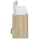 vidaXL Fürdőszobai Szekrény Szett 3 db Sonoma Tölgy 53 x 34,5 x 63 cm