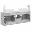vidaXL Fürdőszobai Szekrény Szett 3 db Betonszürke 53 x 34,5 x 63 cm