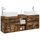 vidaXL Fürdőszobai Szekrény Szett 3 db Füstös Tölgy 53 x 34,5 x 63 cm