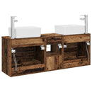 vidaXL Fürdőszobai Szekrény Szett 3 db Antik Fa 53 x 34,5 x 63 cm