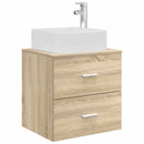 vidaXL Fürdőszobai Szekrény Szett 3 db Sonoma Tölgy 53 x 34,5 x 63 cm