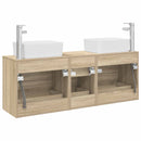 vidaXL Fürdőszobai Szekrény Szett 3 db Sonoma Tölgy 53 x 34,5 x 63 cm