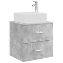 vidaXL Fürdőszobai Szekrény Szett 3 db Betonszürke 53 x 34,5 x 63 cm