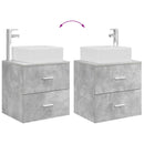 vidaXL Fürdőszobai Szekrény Szett 3 db Betonszürke 53 x 34,5 x 63 cm