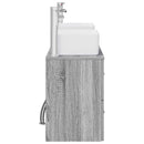 vidaXL Fürdőszobai Szekrény Szett 3 db Szürke Sonoma 53 x 34,5 x 63 cm