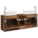 vidaXL Fürdőszobai Szekrény Szett 3 db Antik Fa 53 x 34,5 x 63 cm