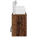 vidaXL Fürdőszobai Szekrény Szett 3 db Antik Fa 53 x 34,5 x 63 cm