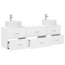 vidaXL Fürdőszobai Szekrény Szett 3 db Fehér 62,5 x 44,5 x 50 cm