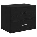 vidaXL Fürdőszobai Szekrény Szett 3 db Fekete 62,5 x 44,5 x 50 cm