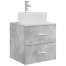 vidaXL Fürdőszobai Szekrény Szett 3 db Betonszürke 62,5 x 44,5 x 50 cm