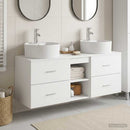 vidaXL Fürdőszobai Szekrény Szett 3 db Fehér 49,5 x 44,5 x 65 cm
