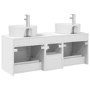 vidaXL Fürdőszobai Szekrény Szett 3 db Fehér 49,5 x 44,5 x 65 cm
