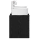 vidaXL Fürdőszobai Szekrény Szett 3 db Fekete 49,5 x 44,5 x 65 cm