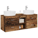 vidaXL Fürdőszobai Szekrény Szett 3 db Antik Fa 49,5 x 44,5 x 65 cm