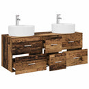 vidaXL Fürdőszoba bútor szett 3 db Antik Fa 49,5 x 44,5 x 65 cm