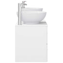 vidaXL Fürdőszoba bútor szett 3 db Fehér 49,5 x 44,5 x 65 cm