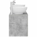 vidaXL Fürdőszoba bútor szett 3 db Betonszürke 49,5 x 44,5 x 65 cm