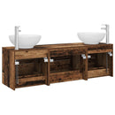 vidaXL Fürdőszoba bútor szett 3 db Antik Fa 49,5 x 44,5 x 65 cm