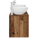 vidaXL Fürdőszoba bútor szett 3 db Antik Fa 49,5 x 44,5 x 65 cm