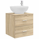 vidaXL Fürdőszoba bútor szett 3 db Sonoma Tölgy 49,5 x 44,5 x 65 cm