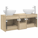vidaXL Fürdőszoba bútor szett 3 db Sonoma Tölgy 49,5 x 44,5 x 65 cm
