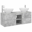 vidaXL Fürdőszoba bútor szett 3 db Betonszürke 49,5 x 44,5 x 65 cm