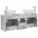 vidaXL Fürdőszoba bútor szett 3 db Betonszürke 49,5 x 44,5 x 65 cm