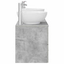 vidaXL Fürdőszoba bútor szett 3 db Betonszürke 49,5 x 44,5 x 65 cm